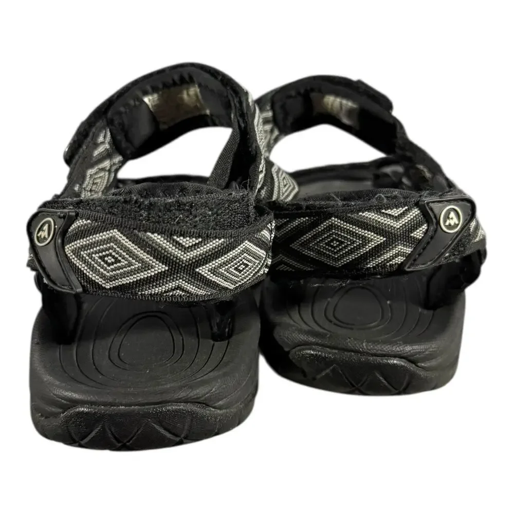 Atika Men’s Outdoor Hiking Sport Sandals Black Pattern AM1 Size 8 (EU 40)